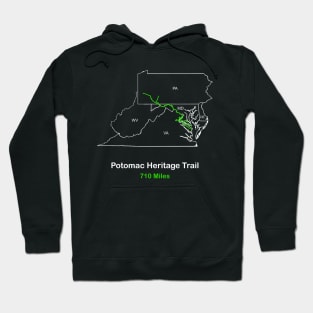 Potomac Heritage Trails, National Scenic Trail Route Map Hoodie